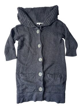 Vince womens S Small dark grey alpaca wool cashmere button up cardigan sweater